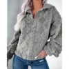 Women's casual loose warm long-sleeved jacket - Image 19