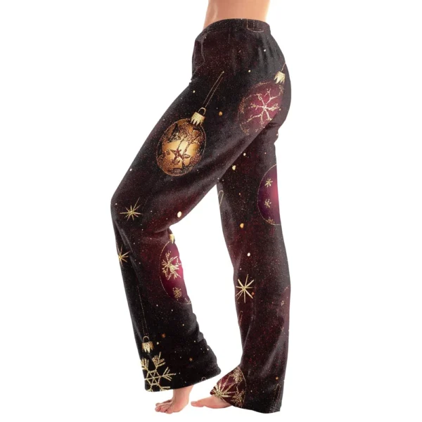 Women's Halloween Printed Casual Pants Drawstring Elastic Waist Drawstring - Image 3