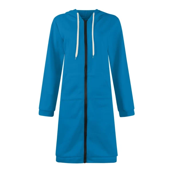 Women's Zip Up Hoodies Oversized Fleece Long Sleeve Sweatshirts Jacket Coat - Image 11