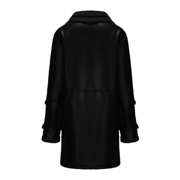 Fall And Winter Jacket Thickened Warm PU Leather Coat Men's Fleece Coat Trend - Image 8