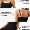 Womens Cami Adjustable Strap Camisole With Built in Padded Bra Vest Tank Tops - Image 5