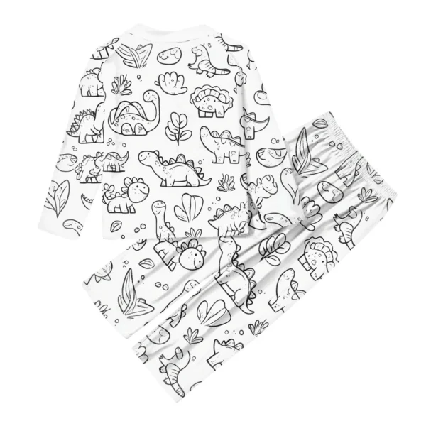 DIY Hand-painted Colorable - Family Clothing - Graffiti Printed Family Suit - Image 3