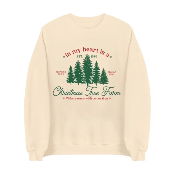 Women's Sweatshirt Sports Christmas Print Pullover Sweatshirt Round Neck Long - Image 14