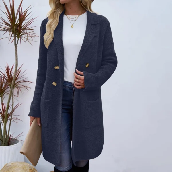 Women's Fashionable All-match Mid-length Woolen Coat - Image 34