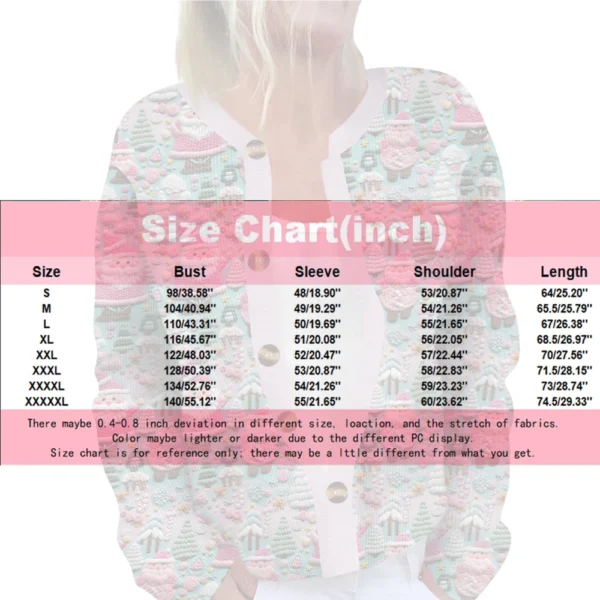Women's Fashion Long Sleeve  Carnival Color Stripes Print Jacket Cardigan - Image 12