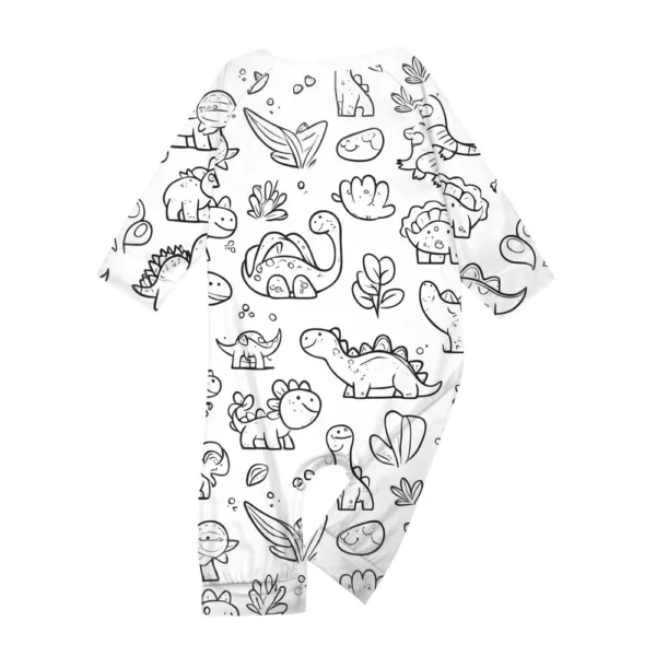 DIY Hand-painted Colorable - Family Clothing - Graffiti Printed Family Suit - Image 6