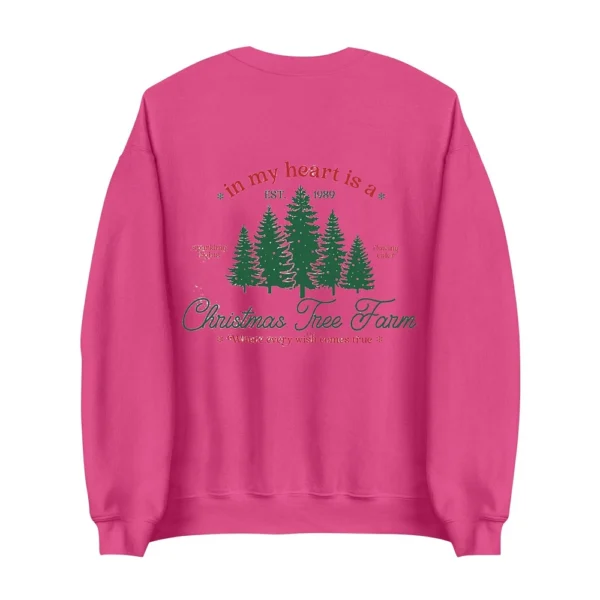 Women's Sweatshirt Sports Christmas Print Pullover Sweatshirt Round Neck Long - Image 26