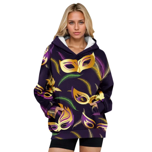 Womens Oversized Sweatshirts Fleece Hoodies Long Sleeve Shirts Pullover Fall - Image 8