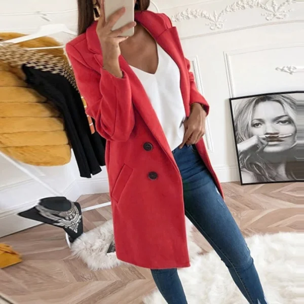 Women's casual suit collar slim fit - Image 6