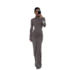 Women's sexy solid color temperament dress - Image 5