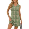 Women's V-neck Summer Casual Beach Vacation Women's Sleeveless Vintage Print - Image 13
