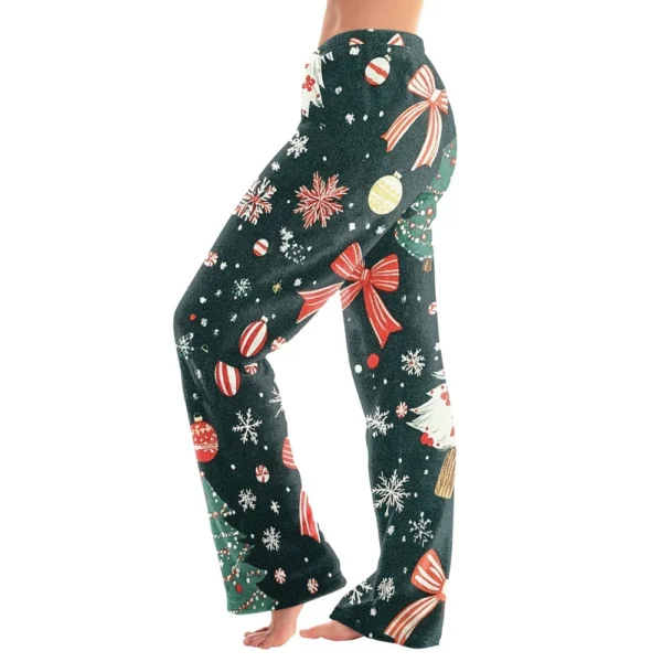 Women's Halloween Printed Casual Pants Drawstring Elastic Waist Drawstring - Image 11
