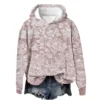 Women's Tops Sweatshirt Print Round Neck Hooded Casual - Image 3