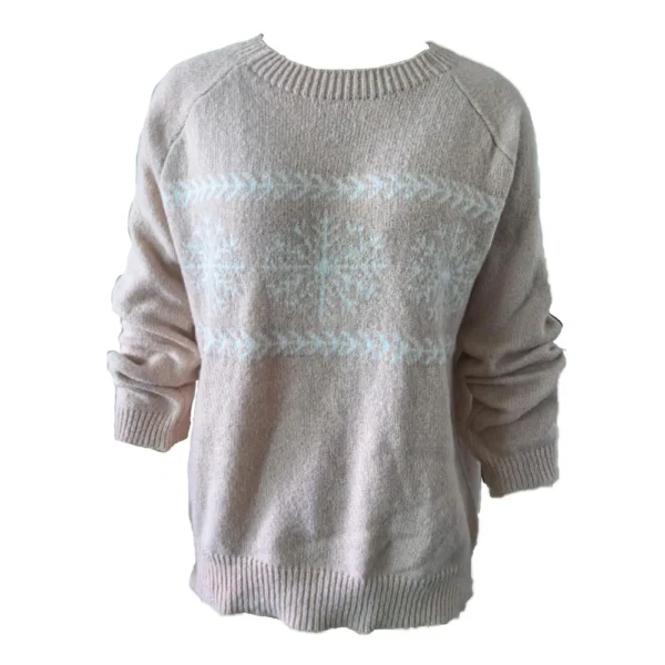 Women's Fashionable Casual Printed Round Neck Pullover Loose Long Sleeved - Image 10