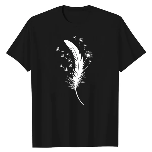 Women's Printed Round Neck Loose Daily Casual Short Sleeved Fashion T-Shirt - Image 5