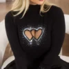 Knit top for women slim-fit high-neck hollowing out - Image 10