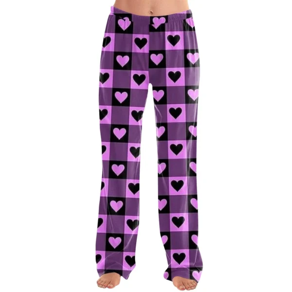 Women's Winter Soild Colored Pants, Full Length Pants, Sports Pants, Home Pants - Image 4