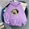 Womens Oversized Fleece Sweatshirts Long Sleeve Sweaters Pullover Fall Outfits - Image 31