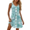 Women's Printed Easter Dresses Casual Sundresses Summer Fashion Loose Dress - Image 17