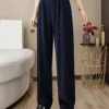 Women's casual long casual loose trousers suit pants women - Image 14