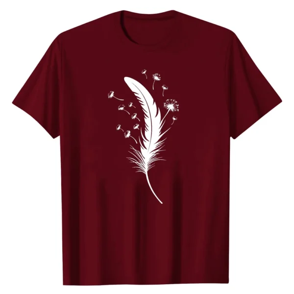 Women's Printed Round Neck Loose Daily Casual Short Sleeved Fashion T-Shirt - Image 29