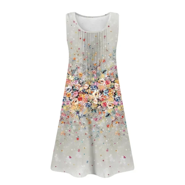 Womens Summer Dresses Loose  Sleeveless Sundresses Dress With Pockets - Image 11