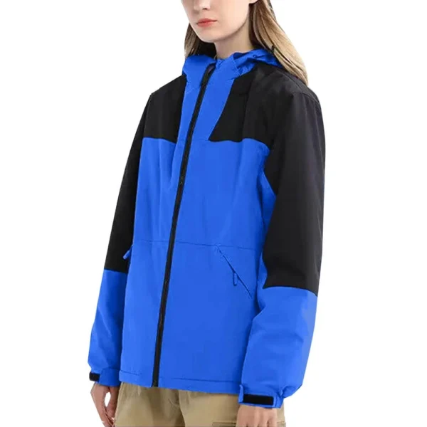 Women's Outdoor Lightweight Color Combination Waterproof Windproof Plus Size - Image 31