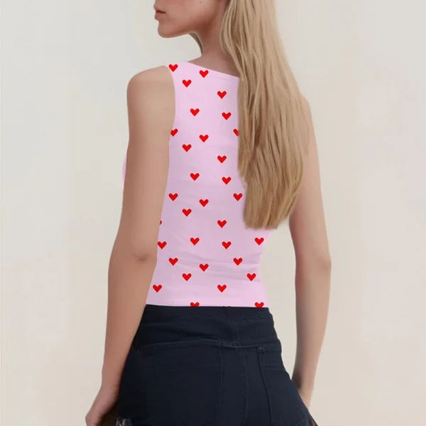 Women's Sleeveless Pleated Vest Shirt Top - Image 10