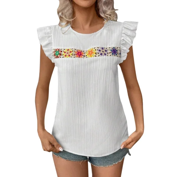 Women's Loose Daily Printed Casual Round Neck Fashion Short Sleeved T-Shirt - Image 26