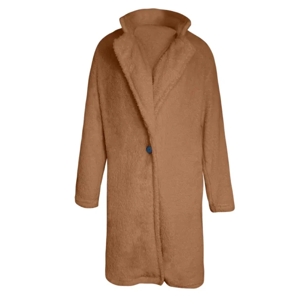 Women's Winter Fashionable Solid Color Single-Breasted Multi-Button - Image 11