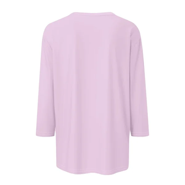 Women's Tops Basic Casual Printed 3/4 Sleeve Plus Size Easter Fashion Pullover - Image 11
