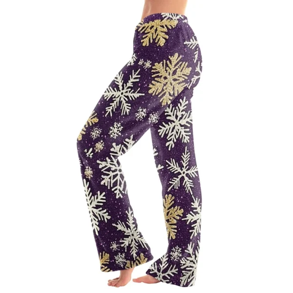 Women's Halloween Printed Casual Pants Drawstring Elastic Waist Drawstring - Image 4