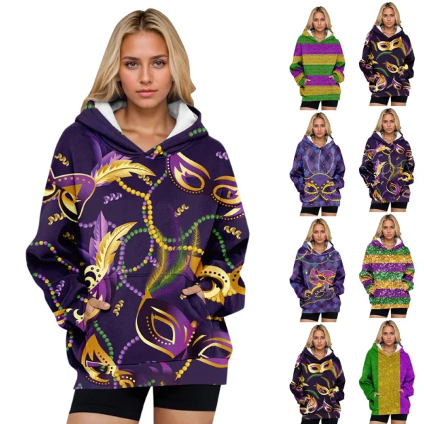 Womens Oversized Sweatshirts Fleece Hoodies Long Sleeve Shirts Pullover Fall