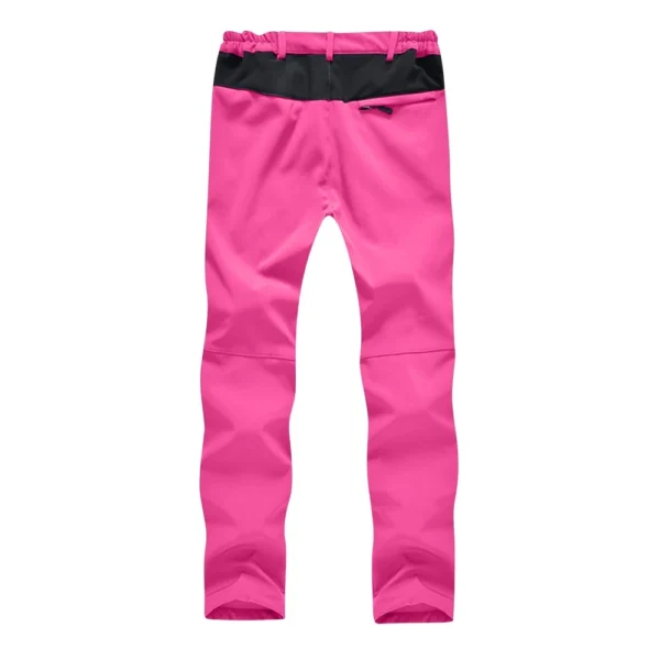 Womens Waterproof Breathable Rain Pants Plush Windbreak Ladies Trousers - Image 9