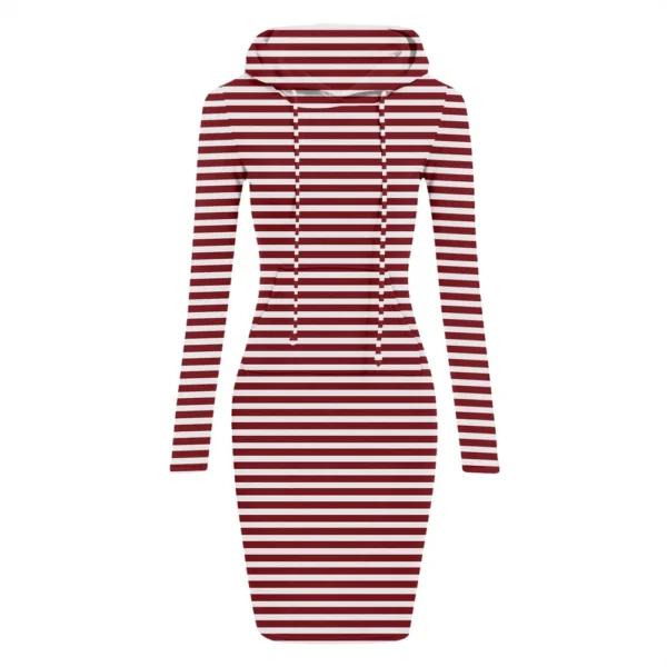 Women's Fashion Casual Solid Color Long Sleeve Dress - Image 44