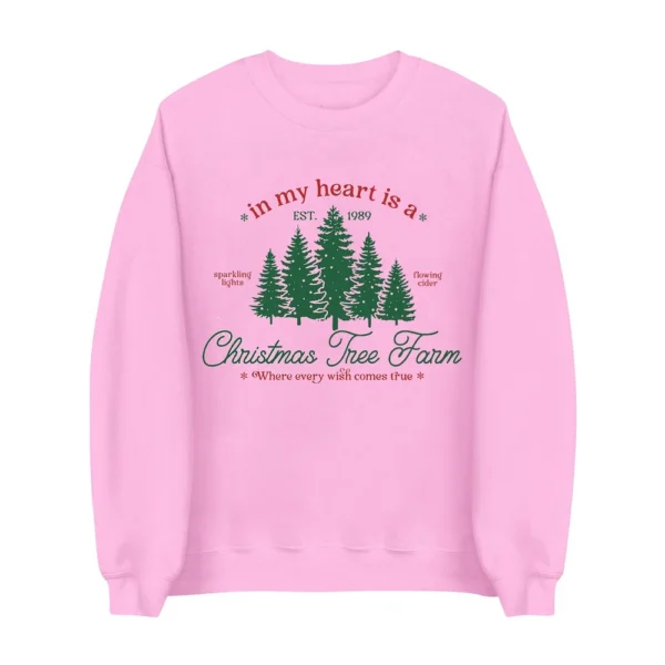 Women's Sweatshirt Sports Christmas Print Pullover Sweatshirt Round Neck Long - Image 29