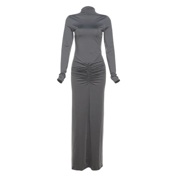 Women's sexy solid color temperament dress - Image 11