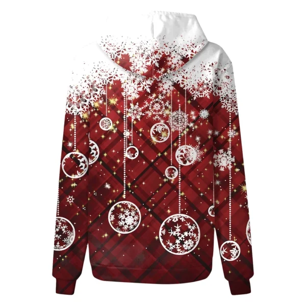 Women'S Fashion Hoodies & Sweatshirts Long Sleeve Drawstring Hoodies Christmas - Image 12