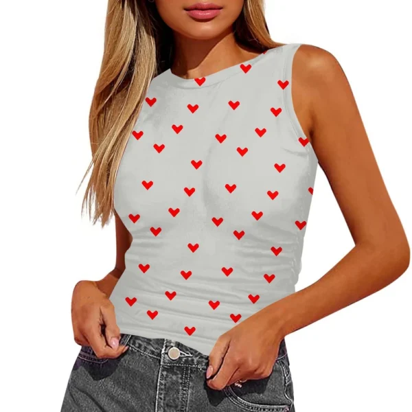 Women's Sleeveless Pleated Vest Shirt Top - Image 17
