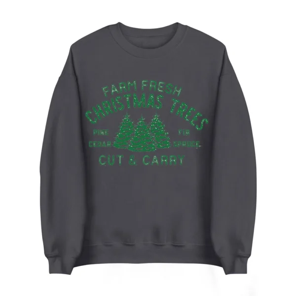 Women's Sweatshirt Sports Christmas Print Pullover Sweatshirt Round Neck Long - Image 23