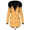 Women's Fashion Plus Fleece Thickened Cotton-padded Winter Coat Pie Overcome - Image 31