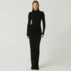 Women's sexy solid color temperament dress - Image 6