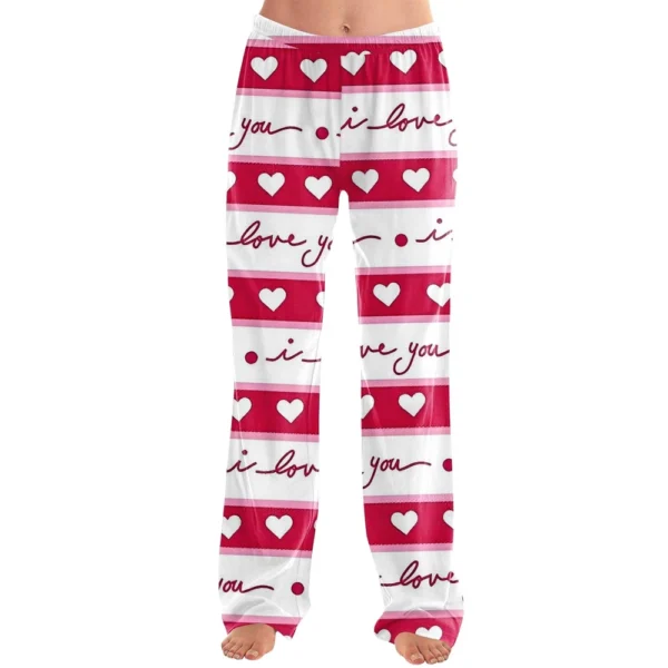 Women's Winter Soild Colored Pants, Full Length Pants, Sports Pants, Home Pants - Image 2