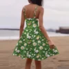 Women's Casual Fashion Print Sexy Off Shoulder Punk Retro Dress Retro Dress - Image 12