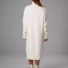 Women's Fall And Winter High Neck Loose Inner Solid Colour Thin Sweater Dress - Image 12