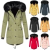Women's Fashion Plus Fleece Thickened Cotton-padded Winter Coat Pie Overcome