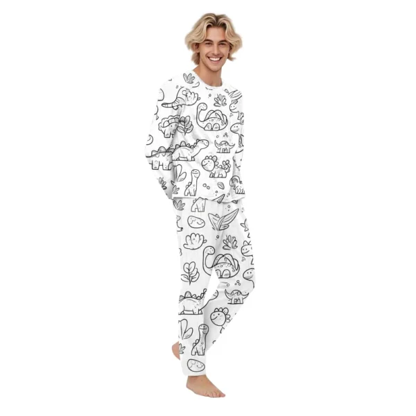 DIY Hand-painted Colorable - Family Clothing - Graffiti Printed Family Suit - Image 11