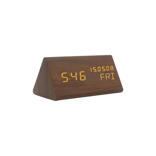 Digital Alarm Clock For Bedroom - Wooden Desk Clock With Date, Day Of The Week - Image 23