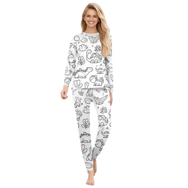 DIY Hand-painted Colorable - Family Clothing - Graffiti Printed Family Suit - Image 12