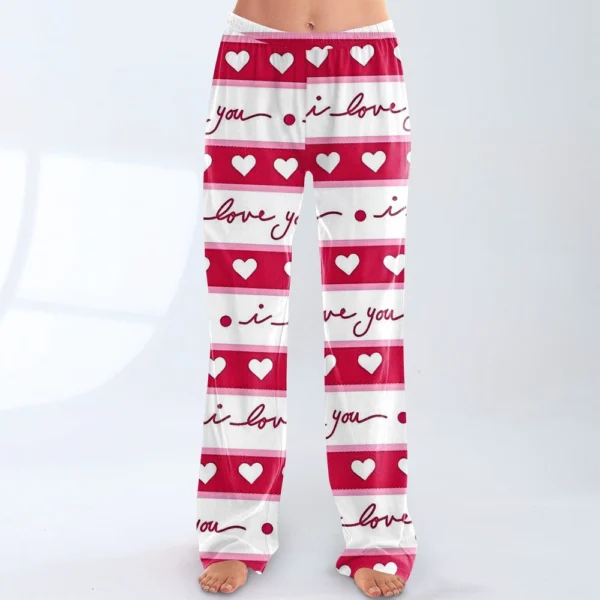 Women's Winter Soild Colored Pants, Full Length Pants, Sports Pants, Home Pants - Image 9